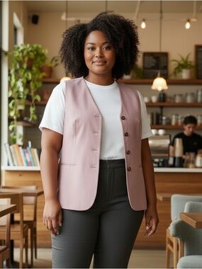 Ann Taylor Classic Tailored Vest- Dusty Mauve